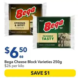 Ritchies Bega Cheese Block Varieties offer
