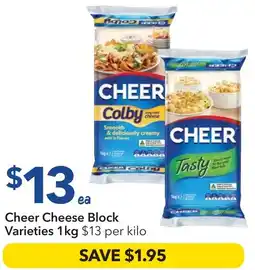 Ritchies Cheer Cheese Block Varieties offer