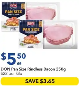 Ritchies DON Pan Size Rindless Bacon offer