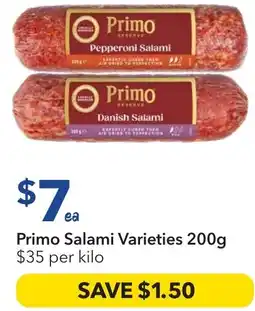 Ritchies Primo Salami Varieties offer
