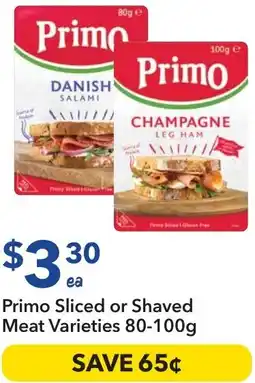 Ritchies Primo Sliced or Shaved Meat Varieties offer
