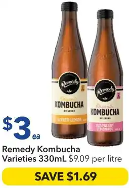 Ritchies Remedy Kombucha Varieties offer