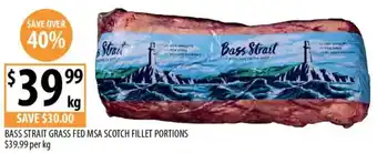 Bass strait grass fed msa scotch fillet portions