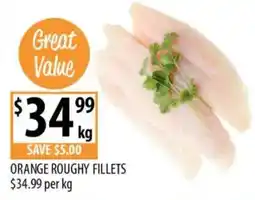 Supabarn Orange roughy fillets offer