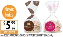 Supabarn MARCEL'S PANCAKES CHOC CHIP/PETITE HAPPY offer