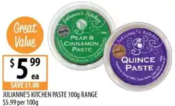 Supabarn Julianne's kitchen paste range offer