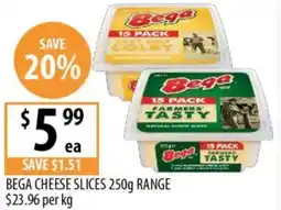 Supabarn Bega cheese slices range offer
