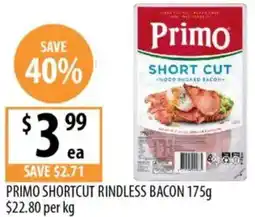 Supabarn Primo shortcut rindless bacon offer