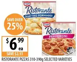 Supabarn Ristorante pizzas offer