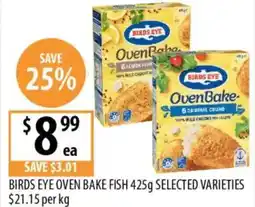 Supabarn Birds eye oven bake fish offer