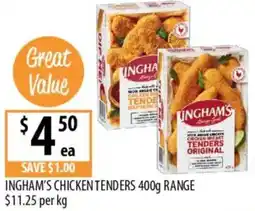 Supabarn Ingham's chicken tenders range offer