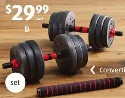 ALDI D 2-in-1 Barbell and Dumbbell Set offer