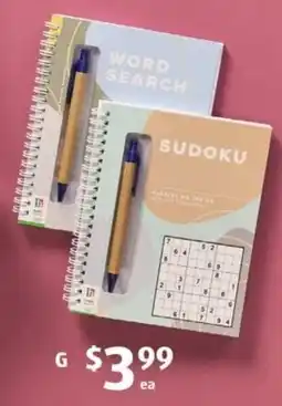 ALDI G Puzzle Books offer