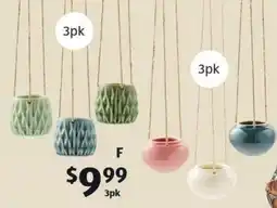 ALDI F Hanging Planter 3pk offer