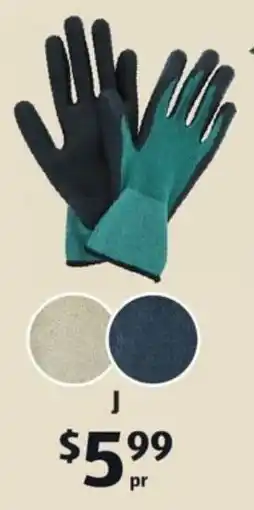 ALDI J Garden Gloves offer