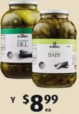 ALDI Y Deli Originals Cucumbers offer