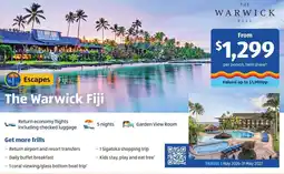 ALDI The Warwick Fiji offer