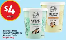 ALDI Inner Goodness Coconut Yogurt offer