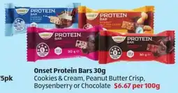 ALDI Onset protein bar offer