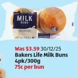 ALDI Bakers Life Milk Buns offer