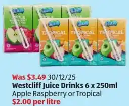 ALDI Westcliff Juice Drinks offer