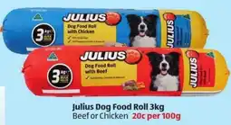 ALDI Julius Dog Food Roll offer