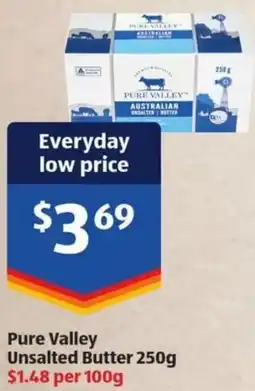 ALDI Pure Valley Unsalted Butter offer