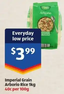 ALDI Imperial Grain Arborio Rice offer