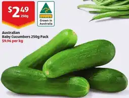 ALDI Australian Baby Cucumbers offer