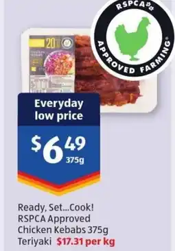 ALDI Chicken Kebabs Teriyaki offer