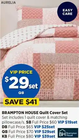 Spotlight Brampton house quilt cover set offer
