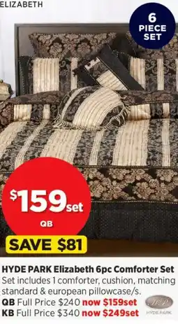 Spotlight Hyde park elizabeth comforter set set offer