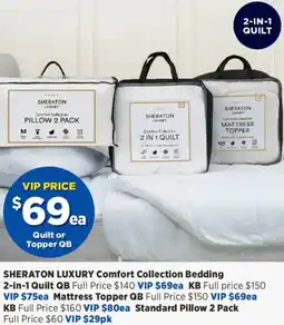 Spotlight Sheraton luxury comfort collection bedding offer