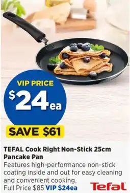 Spotlight Tefal cook right non-stick pancake pan offer