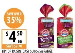Supabarn TIP TOP RAISIN TOAST offer