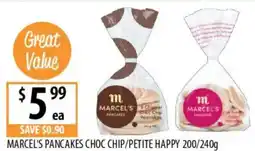 Supabarn Marcel's pancakes choc chip/petite happy offer