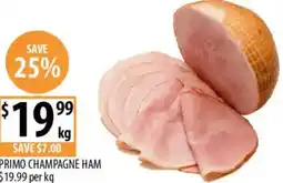 Supabarn Primo champagne ham offer