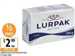 Supabarn Lurpak salted butter block offer