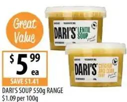 Supabarn Dari's soup offer