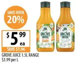 Supabarn GROVE JUICE offer