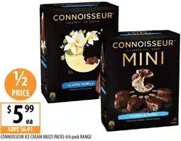 Supabarn Connoisseur ice cream multi packs offer