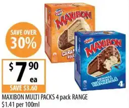 Supabarn Maxibon multi packs offer