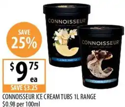 Supabarn Connoisseur ice cream tubs offer