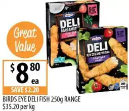 Supabarn Birds eye deli fish offer