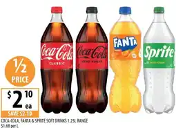 Supabarn Coca-cola, fanta & sprite soft drinks offer