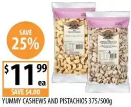 Supabarn Yummy cashews and pistachios offer