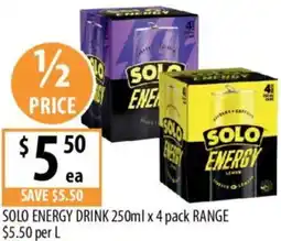Supabarn SOLO ENERGY DRINK offer
