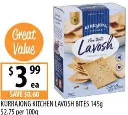 Supabarn Kurrajong kitchen lavosh bites offer