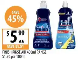 Supabarn Finish rinse aid offer