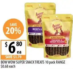 Supabarn Bow wow super snack treats offer